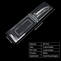 Emballage en blister transparent personnalisé avec logo, plateau en clamshell, matériaux recyclés, boîte pliable XF-0759, cadeau pour PET
