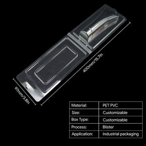 Emballage en blister transparent personnalisé avec logo, plateau en plastique à clapet, matériaux recyclés, boîte en plastique pliable pour cadeau XF-0759 - Product Image 3