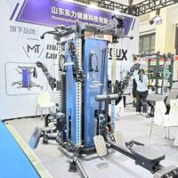 Máquina de Gimnasio Multifuncional Comercial de 4 Estaciones para Cuatro Personas, Entrenamiento de Fuerza Integral, Equipo de Ejercicio para Todo el Cuerpo, para Gimnasio o Estudio