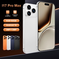 Nouveaux téléphones mobiles I17 Pro Max de haute qualité, double SIM, version mondiale, smartphone I17 Pro Max, 4 Go + 64 Go, téléphones portables D