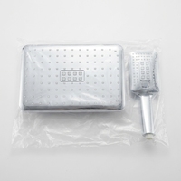 Ensemble de douche pluie pour salle de bain, pommeau de douche rond et douchette à main, accessoire de douche en ABS