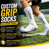 Chaussettes de football antidérapantes personnalisées unisexes, chaussettes de football antidérapantes personnalisées, chaussettes de sport de plein air avec grip