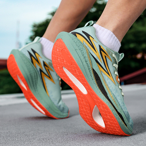 Zapatos Deportivos para Hombre, de Alta Calidad, Personalizables, Cómodos, Transpirables, con Cordones, para Correr, Color Naranja, para Verano - Product Image 4