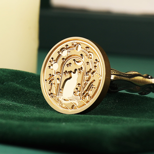 Kojoy Gỗ Đá Kim Loại Thủ Công Dập Nổi Con Dấu Sáp Đầu Đồng Làm Máy Khắc <span class=keywords><strong>Laser</strong></span> - Product Image 5