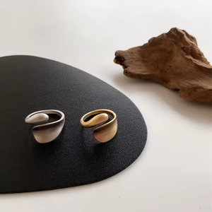 Irregular Metal <b>Ring</b> Gold Color Irregular Staggered Opening <b>Ring</b> for Women Man Hip Hop Trend <b>Ring</b> <b>Adjustable</b> Jewelry Gifts - Product Image 5