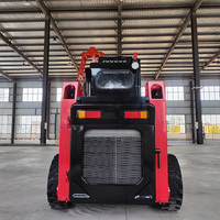 Mini-chargeuse compacte sur pneus avec accessoires, petite chargeuse compacte sur pneus économique fabriquée en Chine