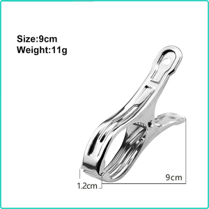 Đa Chức Năng Thép Không Gỉ Kẹp Quần Áo Đa Kích Thước Clip Chống Trượt Và Windproof Quần Áo Khô Móc Áo Kẹp Quần Áo - Product Image 5