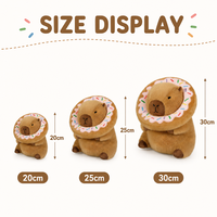 Peluche Capybara Personnalisée Directement de l'Usine avec Tissu Ultra Doux Anti-Stress Cadeau d'Anniversaire Unisexe Marques IP Originales