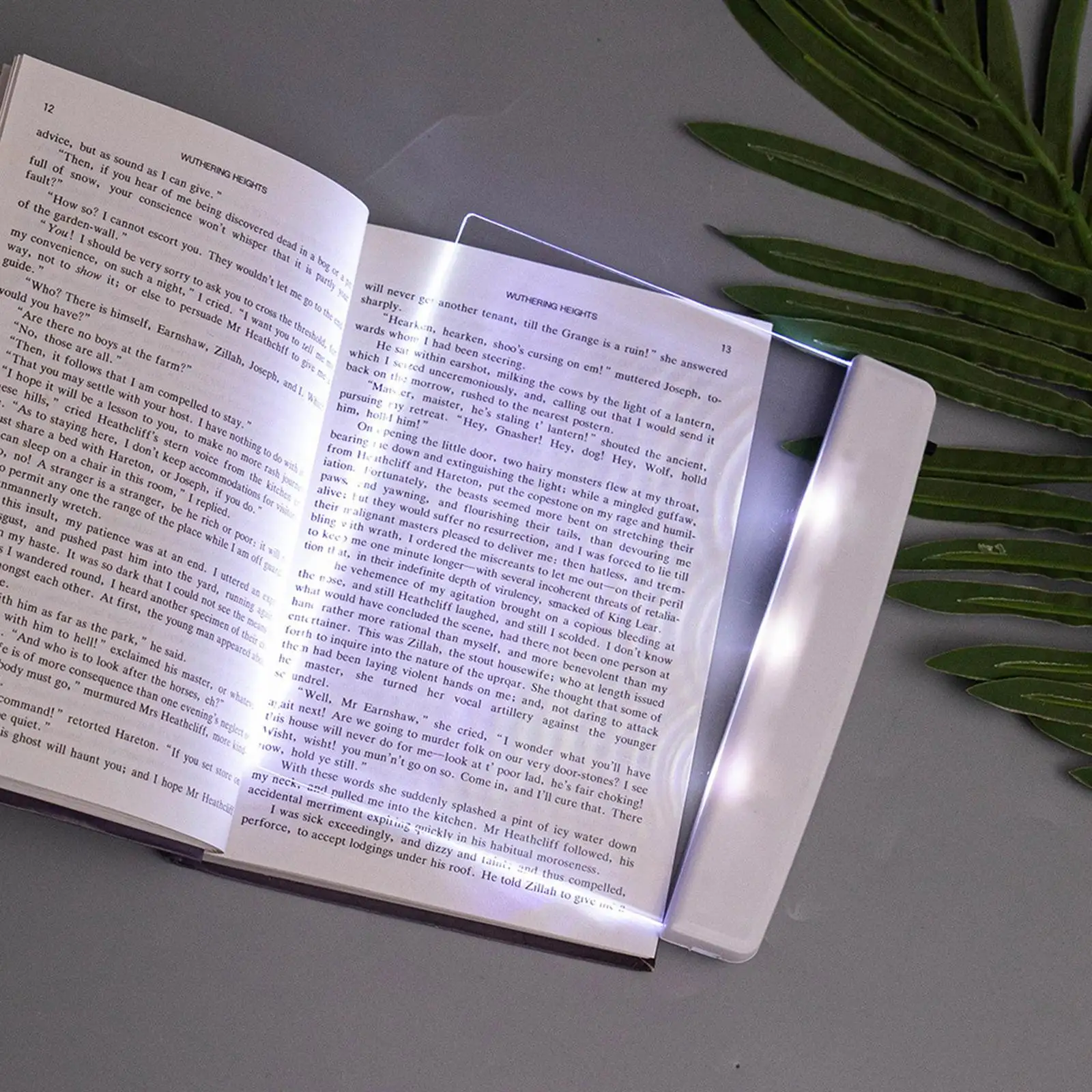 Luz LED para lectura de libros, marcapáginas de Panel de placa plana para el cuidado de los ojos, ligera para lectura de viaje, estudio familiar, lámpara para cama