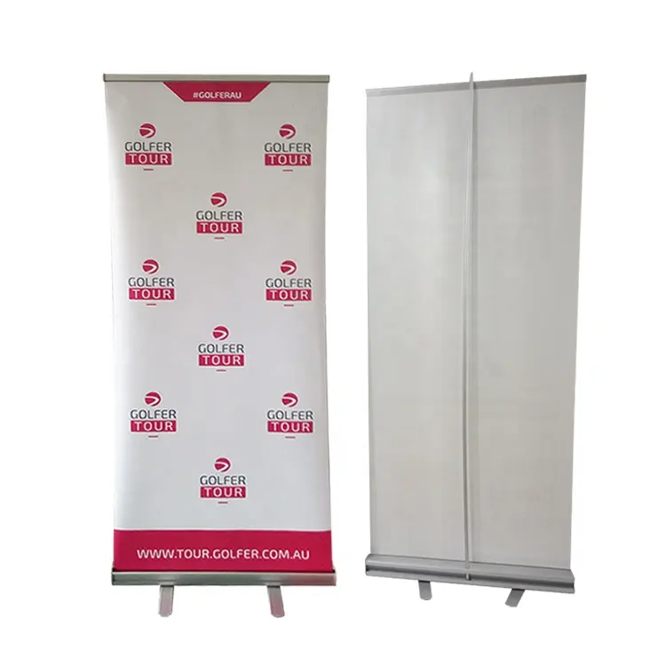 Aluminium Intrekbare Roll Up Banner Stand Heavy Base Roll Up Banner Display