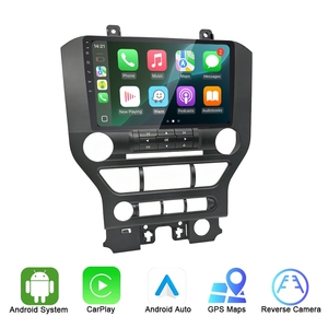 Radio para Auto Rhythm de 9 Pulgadas con Carplay Inalámbrico <span class=keywords><strong>y</strong></span> Android Auto, Sincronización con Aplicaciones de Teléfono, Control por Voz, Reproductor de Navegación para Ford Mustang 2015-2020 - Product Image 1