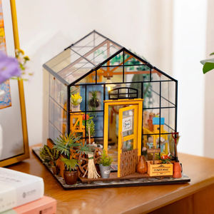 Robotime Rolife US Warehouse <b>3D</b> <b>Puzzles</b> <b>Wooden</b> Toys DG104 Cathy's Flower House DIY Miniature House for Drop Shipping - Product Image 3