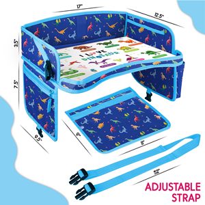 Échantillon gratuit de siège arrière de voiture pour enfants plateau de jeu de voyage table de siège de voiture multifonction pour tout-petits peinture portable pour enfants - Product Image 4