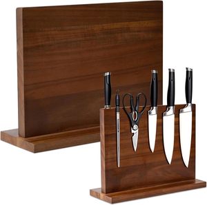 Support à couteaux magnétique en bambou écologique personnalisé, barre à couteaux magnétique en bois pour la cuisine - Product Image 1
