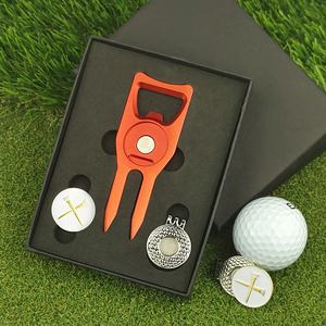 Ouvre-bouteille magnétique portable moderne en aluminium anodisé pour marqueur de balle de golf, avec logo personnalisé, outil de réparation de divots, cadeau, directement de l'usine - Product Image 1