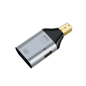 USB Loại C nữ 4K60hz âm thanh/<span class=keywords><strong>Video</strong></span> chuyển đổi <span class=keywords><strong>Adaptor</strong></span> 2-in-1 Transmitter PD sạc PVC + Vỏ hợp kim nhôm cho máy tính xách tay DC - Product Image 3