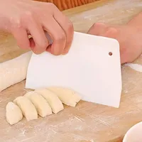 Grattoir à crème en plastique de qualité alimentaire, bol à pâte grattoir coupe-pâte PP coupe-pâte