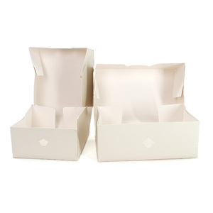 Boîte personnalisée de luxe en carton blanc ivoire avec pelliculage mat coloré, boîte cube ivoire de haute qualité, emballage personnalisé en ivoire - Product Image 2