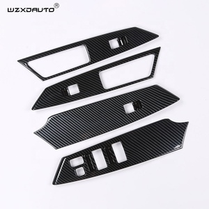 WZXDAUTO Carbon Fiber Print Interior Trims Shift GPS Cover Set Stickers Accessories <b>Used</b> Cars for Pajero Sport 2021 - Product Image 4