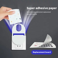 Lámpara Mata Insectos UV de Estado Sólido JZ ABS con Trampa para Moscas de Pegamento Fuerte, Control de Plagas Eléctrico Desechable Ecológico para Uso Doméstico