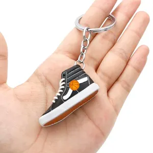 Vans 3D Sneaker Keychain Cute Basketball 3D Mini Sneakers Vans Air Shoe Keychain With Box