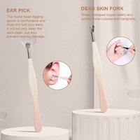 Ensemble de pédicure et de manucure 6 en 1 en acier inoxydable personnalisable Kit de coupe-ongles pour hommes et femmes pour soins de beauté de voyage