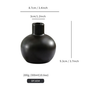 Fengxi <b>Ceramic</b> Aroma <b>Diffuser</b> Bottle Round Solid Color Essential Oil Holder Tabletop Home Decor DF1654 - Product Image 3