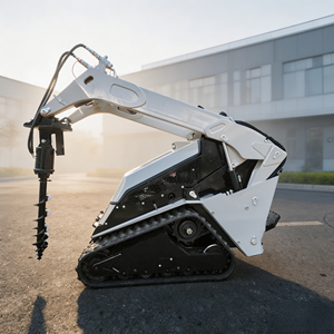 Caricatore Cingolato Diesel per Tutti i Terreni con Trivella per Pali e Cingoli in Gomma per Perforazione di Pali per Recinzioni ad Alta Efficienza - Product Image 2