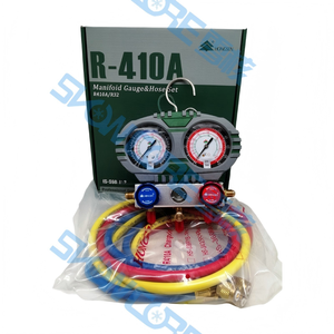 HONGSEN Ensemble de manomètres en laiton pour climatisation automobile, réfrigérant/<span class=keywords><strong>gaz</strong></span> ammoniacal, R22 <span class=keywords><strong>134</strong></span> R32 R410A - Product Image 2