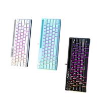 Clavier Wolf Spider F3061 Feel, 64 touches, filaire, mini, RGB, compatible avec les ordinateurs de bureau/portables, certifié ROHS, type-C, pratique