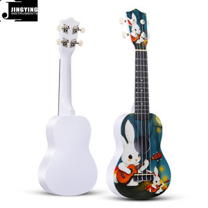 Jingying 2026 Ingrosso di fabbrica Ukulele a quattro corde da 21 pollici con design a cartone animato, Strumenti a corda - Product Image 5