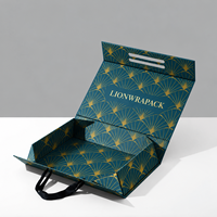 Boîte cadeau pliable personnalisée Lionwrapack avec fermeture magnétique, boîte d'emballage en papier artisanal, boîte pour chaussures et vêtements
