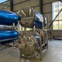 Nouvel autoclave horizontal automatique à immersion dans l'eau pour la stérilisation à la vapeur des aliments en conserve et de la viande à usage industriel