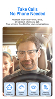 Gafas Inteligentes V2, Modernas, de Media Montura, con Asistente de Voz IA, Control Táctil para Llamadas y Música, Gafas Inteligentes