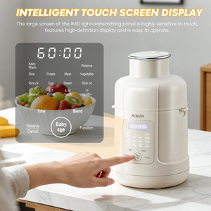 Robot culinaire pour bébé le plus vendu avec <span class=keywords><strong>cuiseur</strong></span> <span class=keywords><strong>vapeur</strong></span> en acier inoxydable SS304 et mixeur en verre pour purée, avec fonctions mixage automatique/manuel, facile à nettoyer - Product Image 2