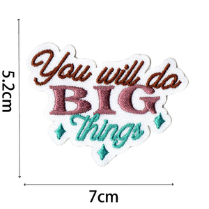 Parches Bordados Termoadhesivos con Frases de Estilo Bohemio, Ecológicos, con Temática de Crecimiento Motivacional, para Gorras - Product Image 5