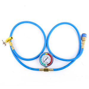 Tuyau de charge de réfrigérant avec manomètre JZ 1103 pour outils de réparation de climatisation automobile - Product Image 1