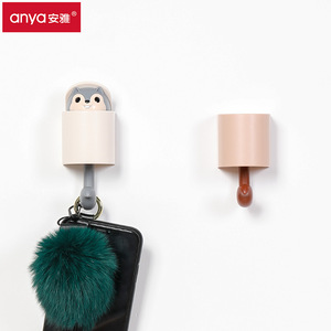 Squirrel Wall Hook Brown Self Adhesive Creative Coat Hat Holder - Product Image 4