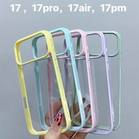 Funda Transparente para Teléfono con Diseño Simple DIY en Color Caramelo para iPhone 18 17 16 15 14 13 12 11 Pro Max, Carcasa Antigolpes con Caja