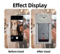 Étui portefeuille magnétique en PU anti-caméra avec broche de sécurité dissimulée pour smartphones multi-marques, idéal pour les mariages (sans vidéo)
