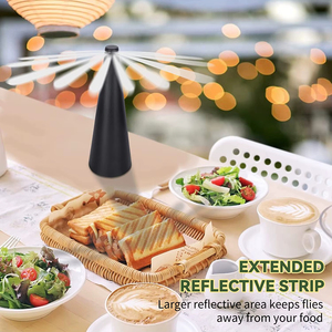 Direct Sale Automatic Fly Catcher Fan Fly Repellent 360° Rotation Fan-type Food <b>Protector</b> Pest Drive Away <b>Table</b> Fan - Product Image 4