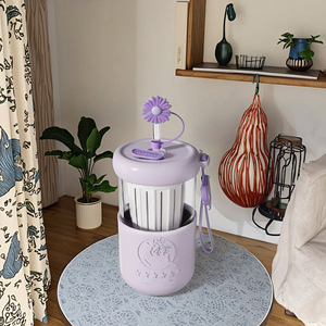 High-Temperature Resistant Tea Separation Coffee <b>Cups</b> <b>with</b> <b>Straw</b> Cold Hot Water Beverage Mugs <b>With</b> Silicone Insulation Cover - Product Image 3