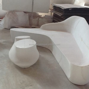 <span class=keywords><strong>Sofa</strong></span> bentuk bulan FRP kustom kelas atas <span class=keywords><strong>Modern</strong></span> untuk kantor <span class=keywords><strong>Sofa</strong></span> santai mewah ringan bergaya untuk vila Hotel - Product Image 6