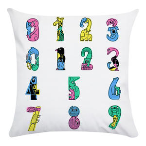 Asilo nido 26 lettere inglese apprendimento federa cuscino colorato stampa fodera cuscino per bambini - Product Image 6