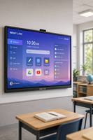 Système de tableau blanc interactif numérique pour enseignants, tableau intelligent sans projecteur sur roulettes pour salle de classe – Coût d'achat