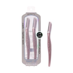 LMLTOP Rose Gold Eyebrow Trimmer 2-Pack Acier Inoxydable Micro Maille Sûr pour les Débutants - Product Image 2