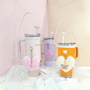 Gancho de silicona para botella de agua, ganchos para vaso para llavero, empuñaduras de silicona suave para dedos, bucles curvos para vaso y decoración DIY - Product Image 3