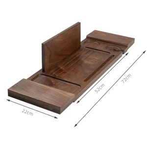 Estante de madera para bañera, rectangular, de 60x70 cm, bandeja de baño independiente para baño - Product Image 4