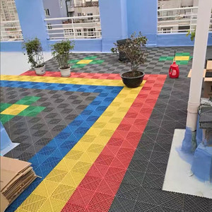 Panneau de calandre mosaïque en plastique pour lavage de voiture 4s Store Floor Mats Grille Floor Multifunctional Stitchable Car Wash Floor Grille - Product Image 5