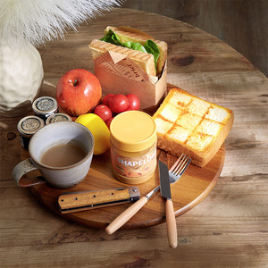 Étagère à épices rotative à un seul niveau, support de rangement rotatif en bois d'acacia pour la <span class=keywords><strong>cuisine</strong></span>, <span class=keywords><strong>plateau</strong></span> <span class=keywords><strong>tournant</strong></span> en bois pour épices - Product Image 2